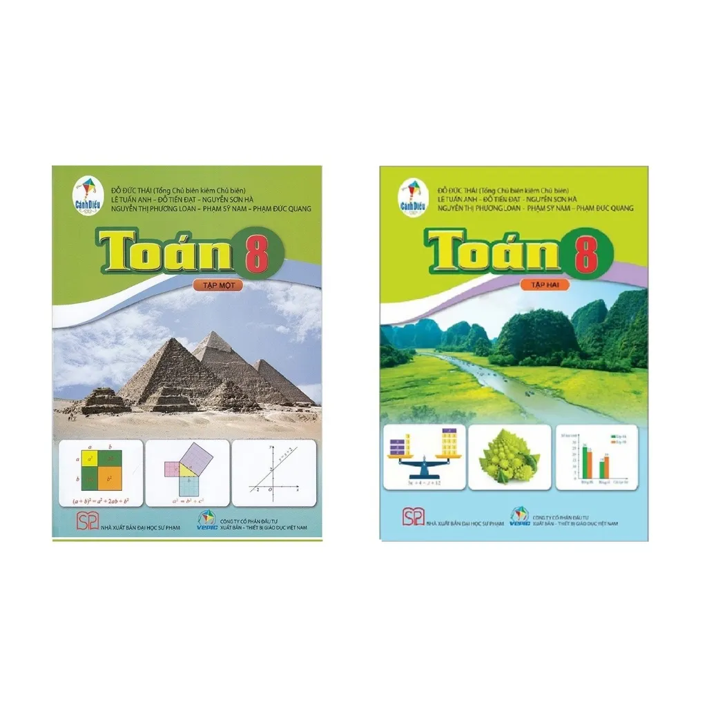 Ảnh Sách - Toán và bài tập toán lớp 8 /1+2 - Cánh diều + bán kèm 1 quyển vở 2