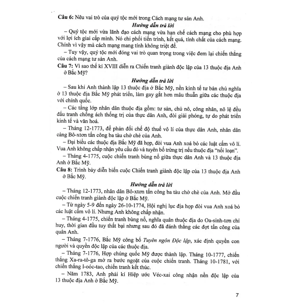 Ảnh Sách - Trả Lời Câu Hỏi Lịch Sử 8 - Tự Luận Và Trắc Nghiệm (Dùng Chung Cho Các Bộ SGK) - HA 4