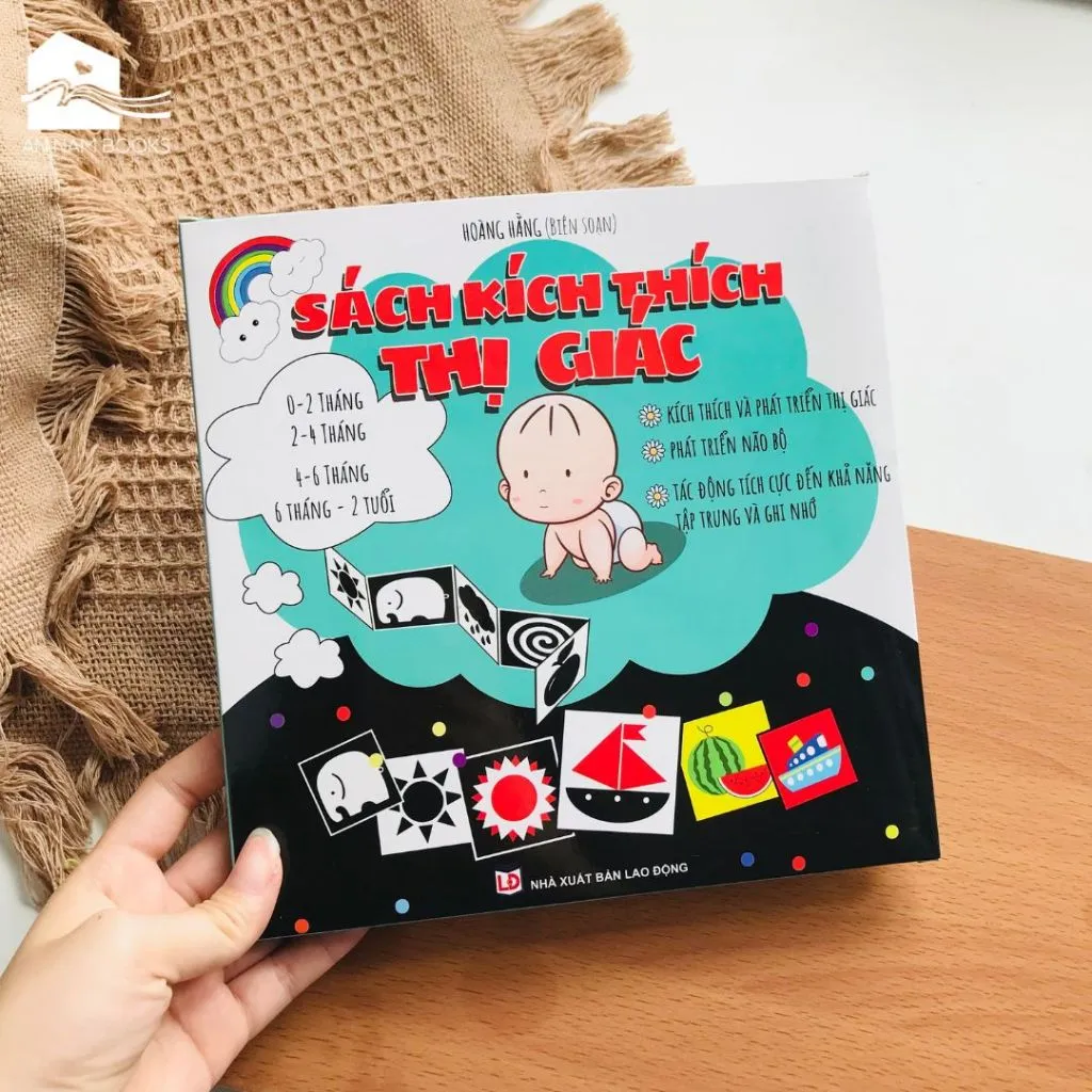 Ảnh Sách - Tranh kích thích thị giác cho trẻ sơ sinh (Bộ 3 thẻ) 3