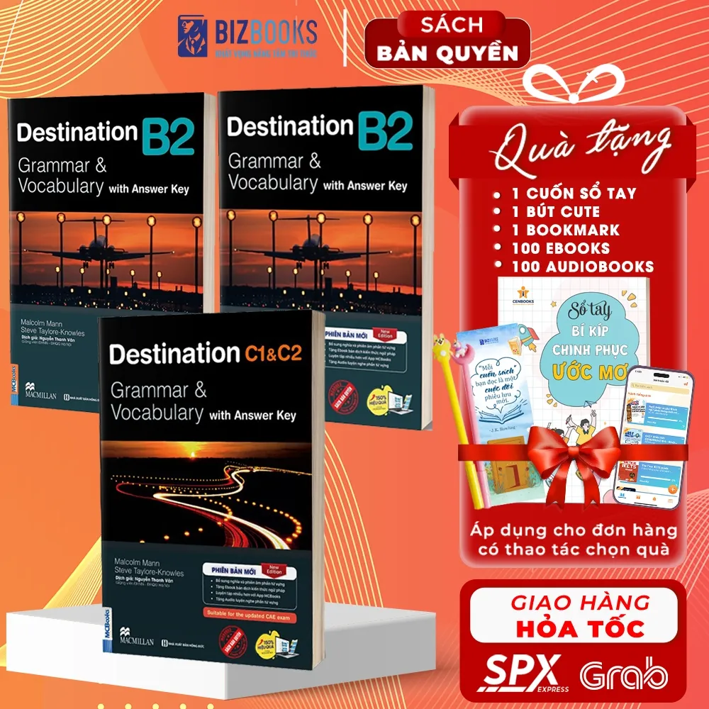 Ảnh Sách Trọn Bộ Giáo Trình Destination Grammar & Vocabulary B1, B2, C1&C2 Có Đáp Án Đi Kèm 1