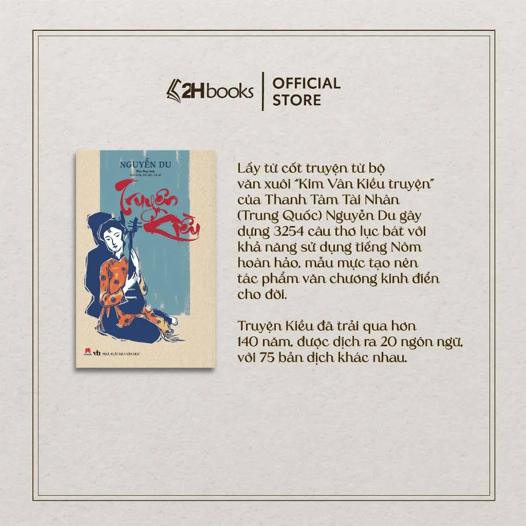 Ảnh Sách Truyện Kiều của Nguyễn Du, văn học kinh điển Việt Nam, thơ ca Việt Nam, Huy Hoàng Bookstore 2
