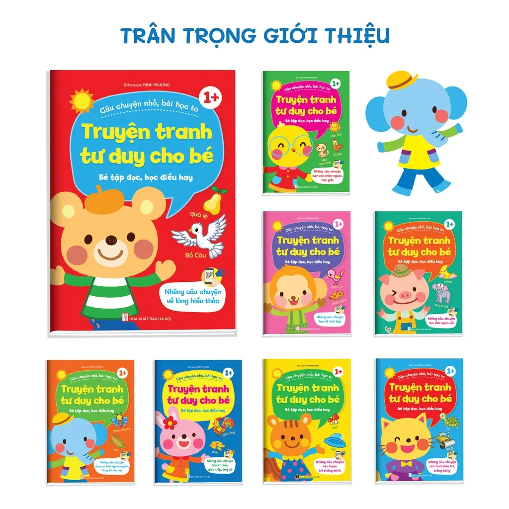 Ảnh Sách - Truyện tranh tư duy cho bé -Có QR code đọc truyện(Bộ 8 cuốn) 3