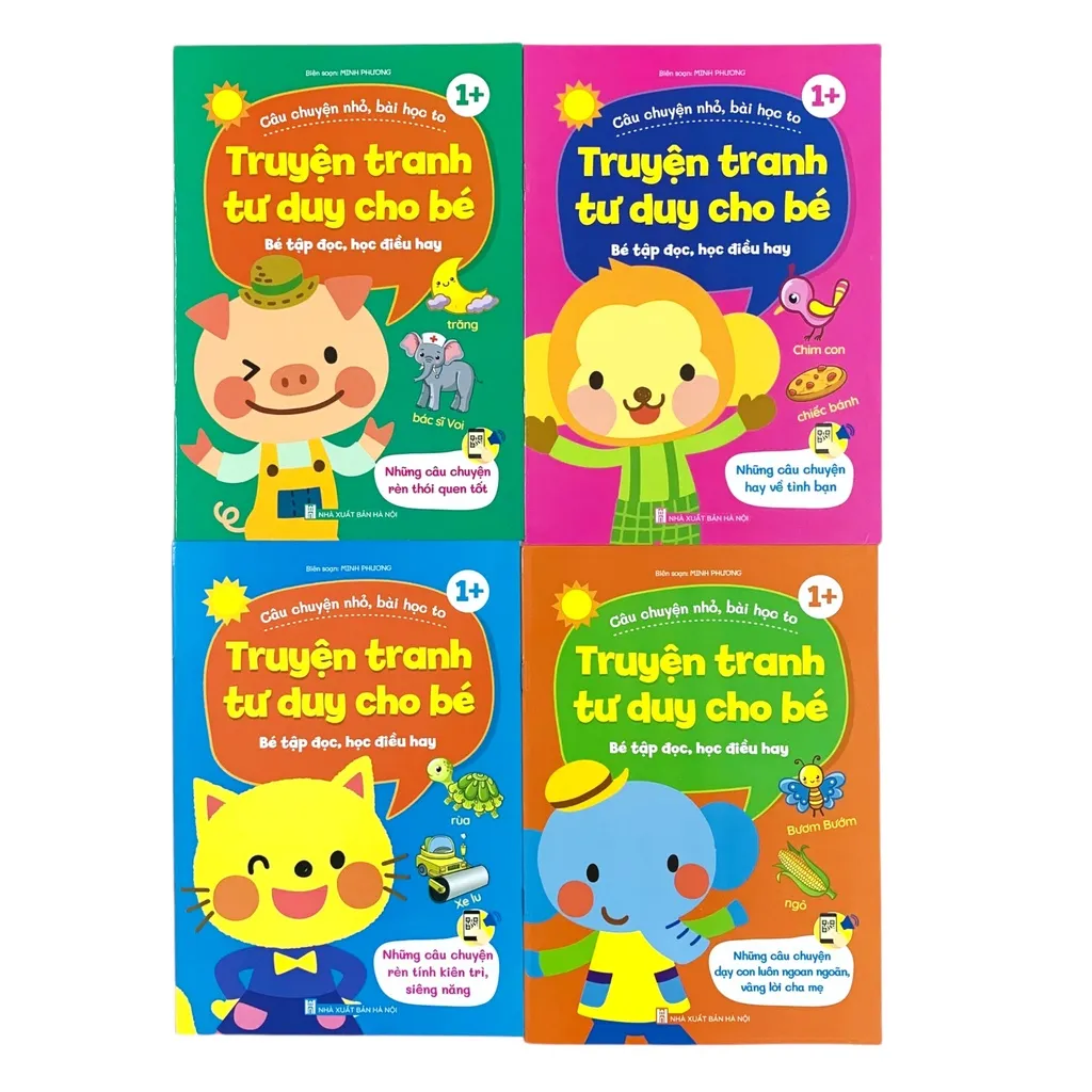 Ảnh Sách - Truyện tranh tư duy cho bé -Có QR code đọc truyện(Bộ 8 cuốn) 4