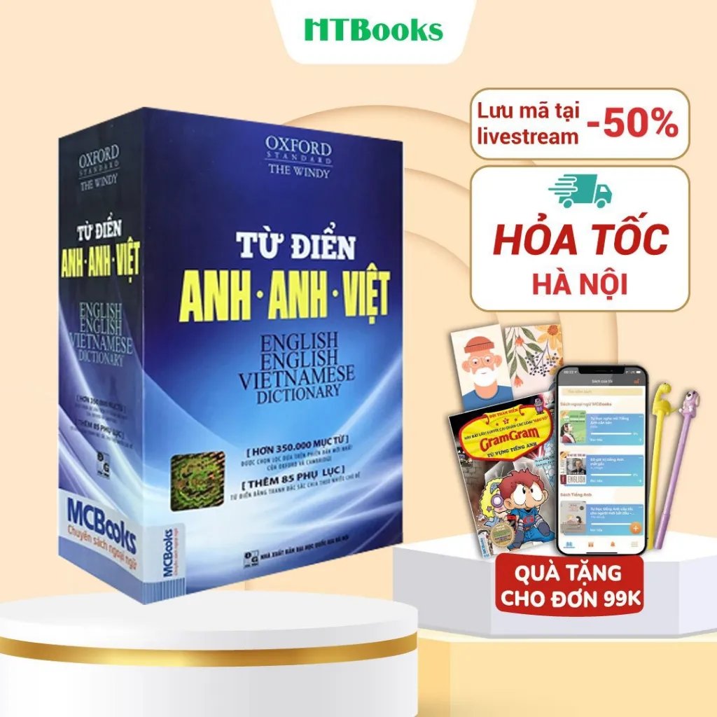 Ảnh Sách - Từ Điển Oxford Anh - Việt (Hơn 350.000 Từ) (Bìa Mềm Màu Trắng/Xanh) 1