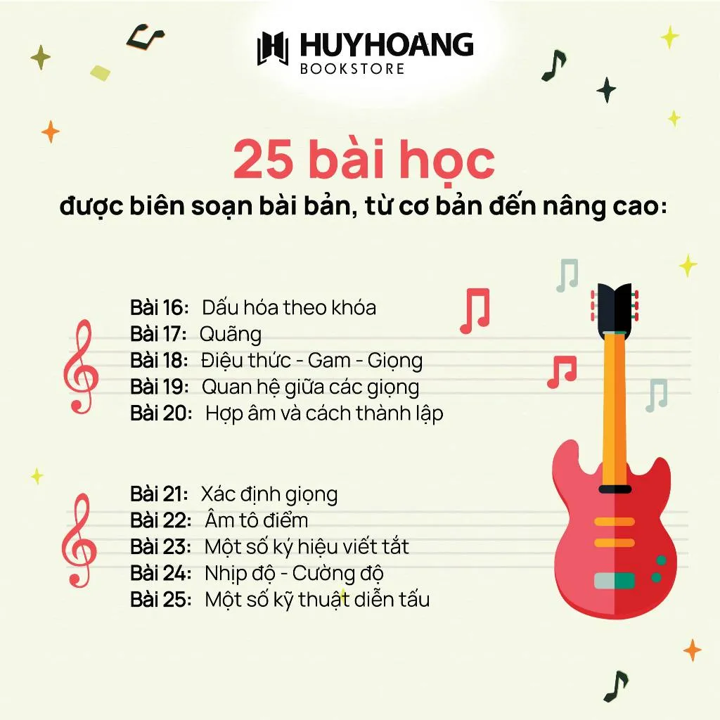 Ảnh Sách Tự Học Nhạc Lý Cơ Bản, tự học nhạc lý căn bản, sách học nhạc, Huy Hoàng Bookstore 3