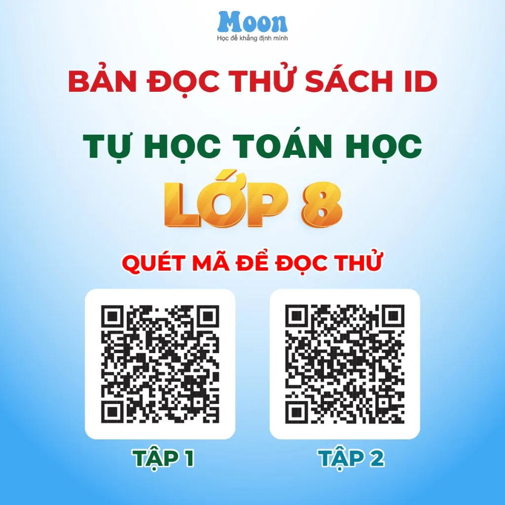 Ảnh Sách tự học Toán học lớp 8, Tự học toán Kết nối tri thức, cánh diều, chân trời sáng tạo | Sách ID 2