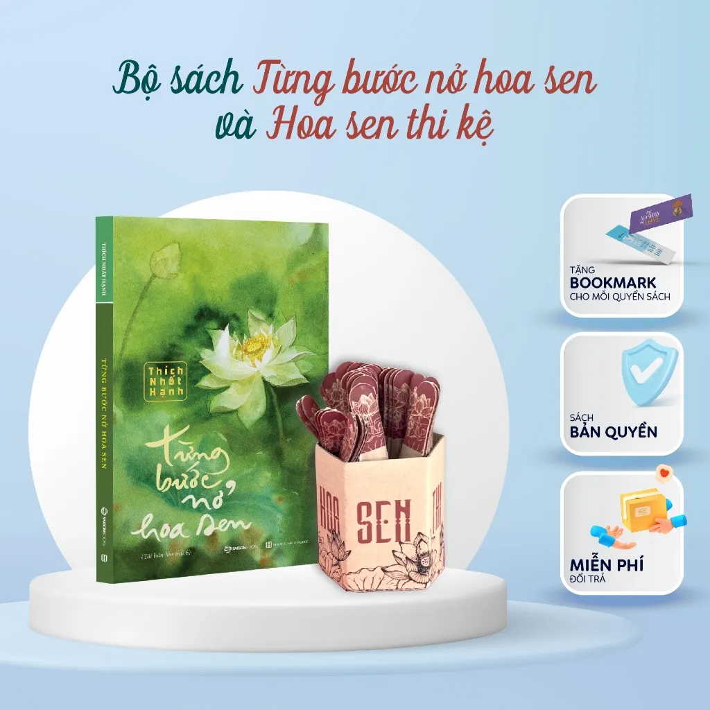 Ảnh Sách - Từng bước nở hoa sen (TB 2024) - Thích Nhất Hạnh 3
