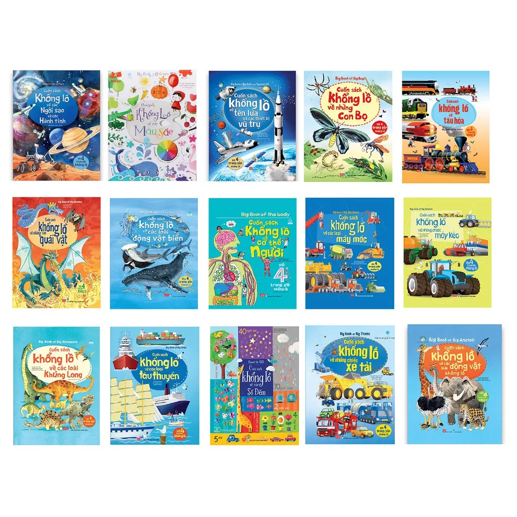 Ảnh Sách tương tác - Big book - Cuốn sách khổng lồ - bộ 15 cuốn - mã lẻ 1