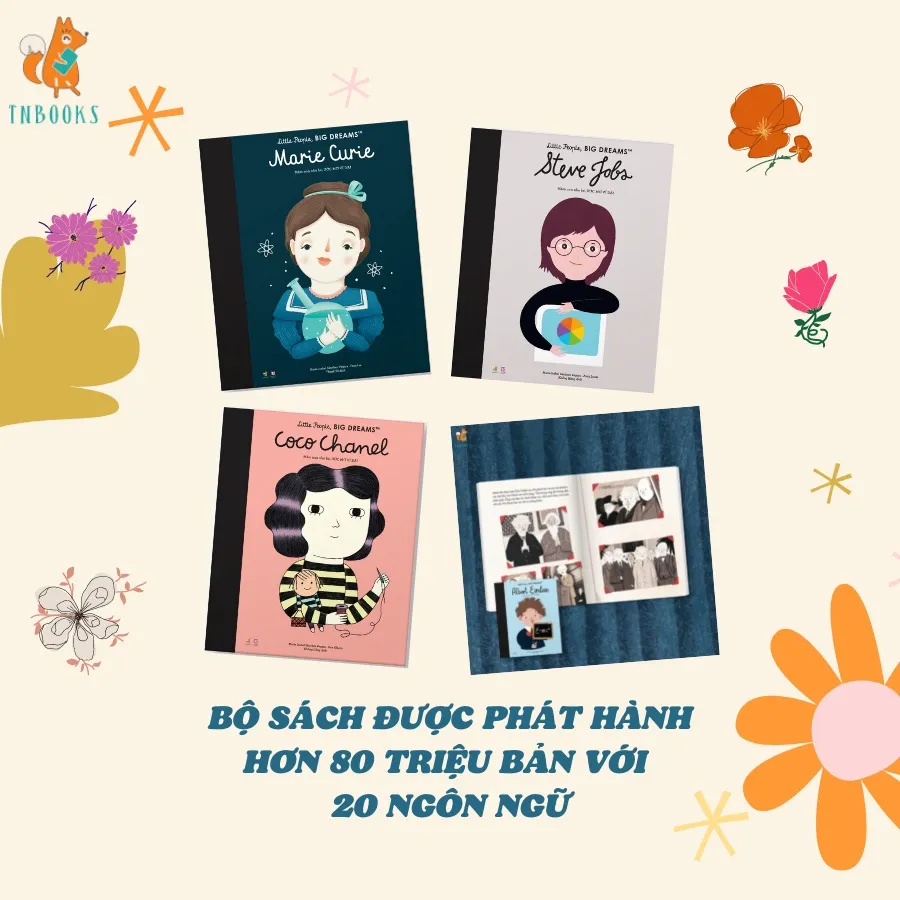 Ảnh Sách Tương Tác Cho Bé - Bộ 4 Cuốn Danh Nhân Thế Giới - Mầm Non Nhỏ Bé, Ước Mơ Vĩ Đại 4