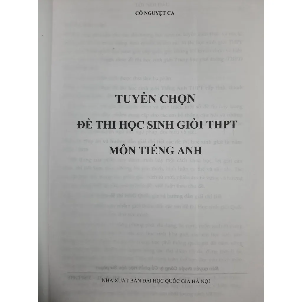 Ảnh Sách - Tuyển chọn đề thi học sinh giỏi THPT môn Tiếng Anh 2