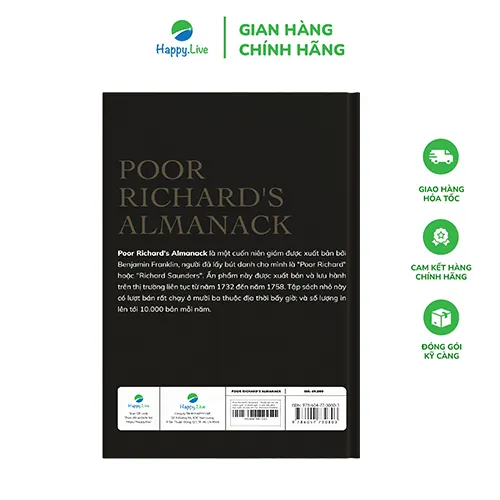 Ảnh Sách - Tuyển tập các câu châm ngôn và thành ngữ, một bản phác họa ngắn về cuộc đời Benjamin Franklin 3