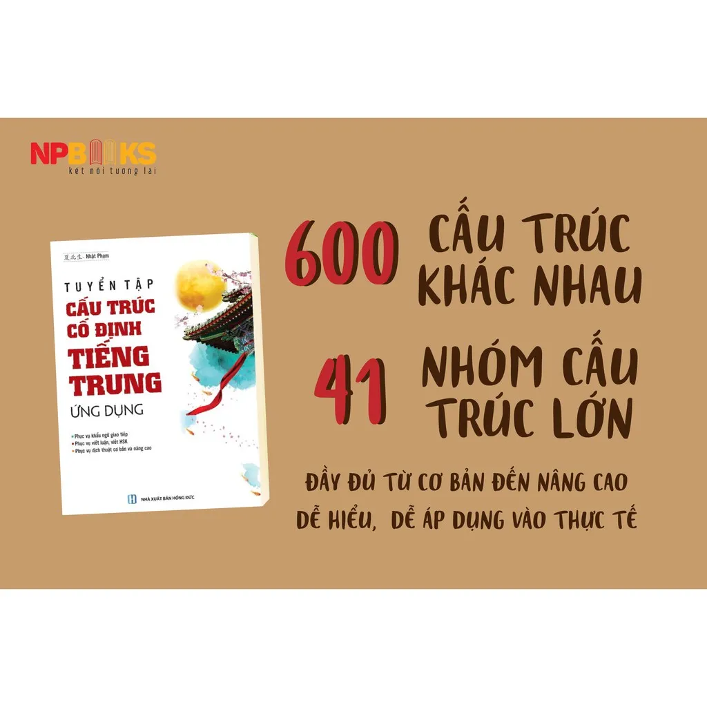 Ảnh Sách - Tuyển tập cấu trúc cố định Tiếng Trung ứng dụng (Có phiên âm và đáp án chi tiết) 2