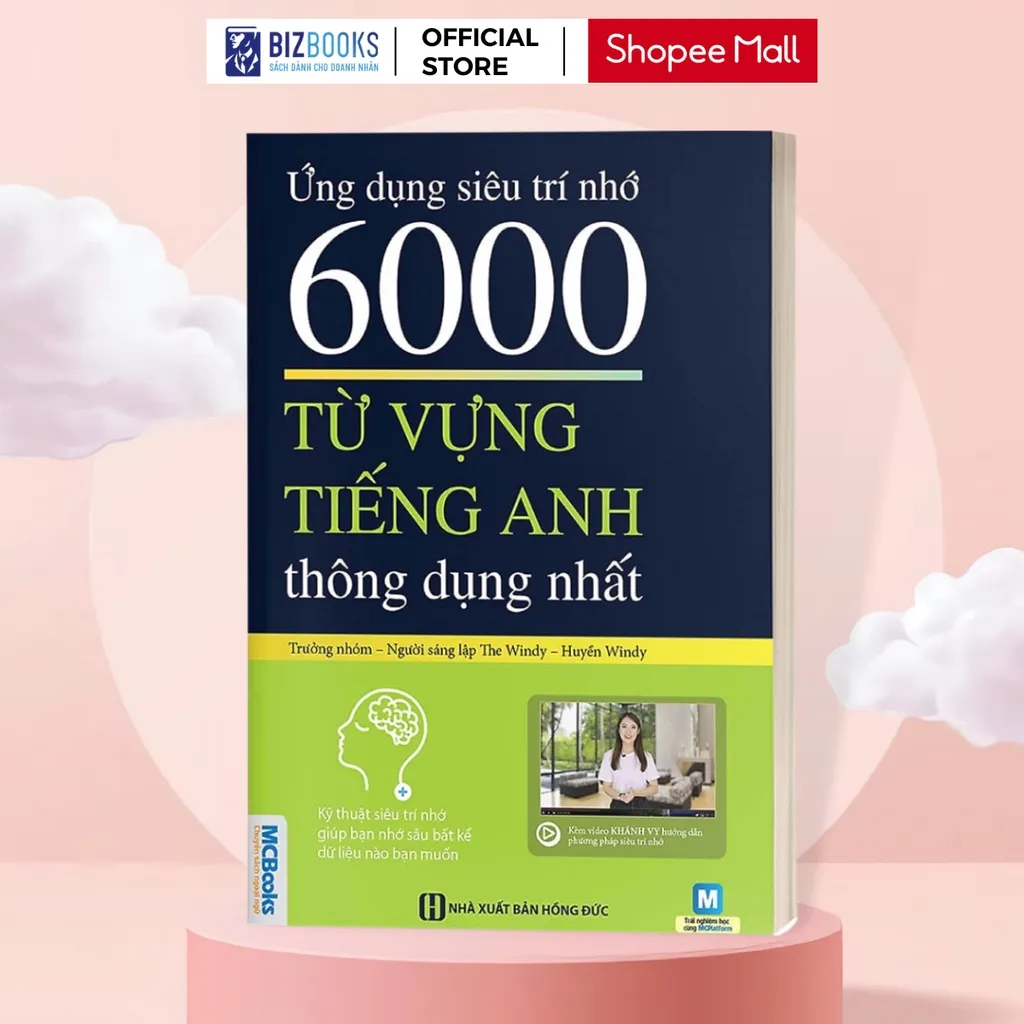 Ảnh Sách - Ứng Dụng Siêu Trí Nhớ 6000 Từ Vựng Tiếng Anh Thông Dụng Nhất Cho Người Học Tiếng Anh Cơ Bản - Học Kèm App Online 1