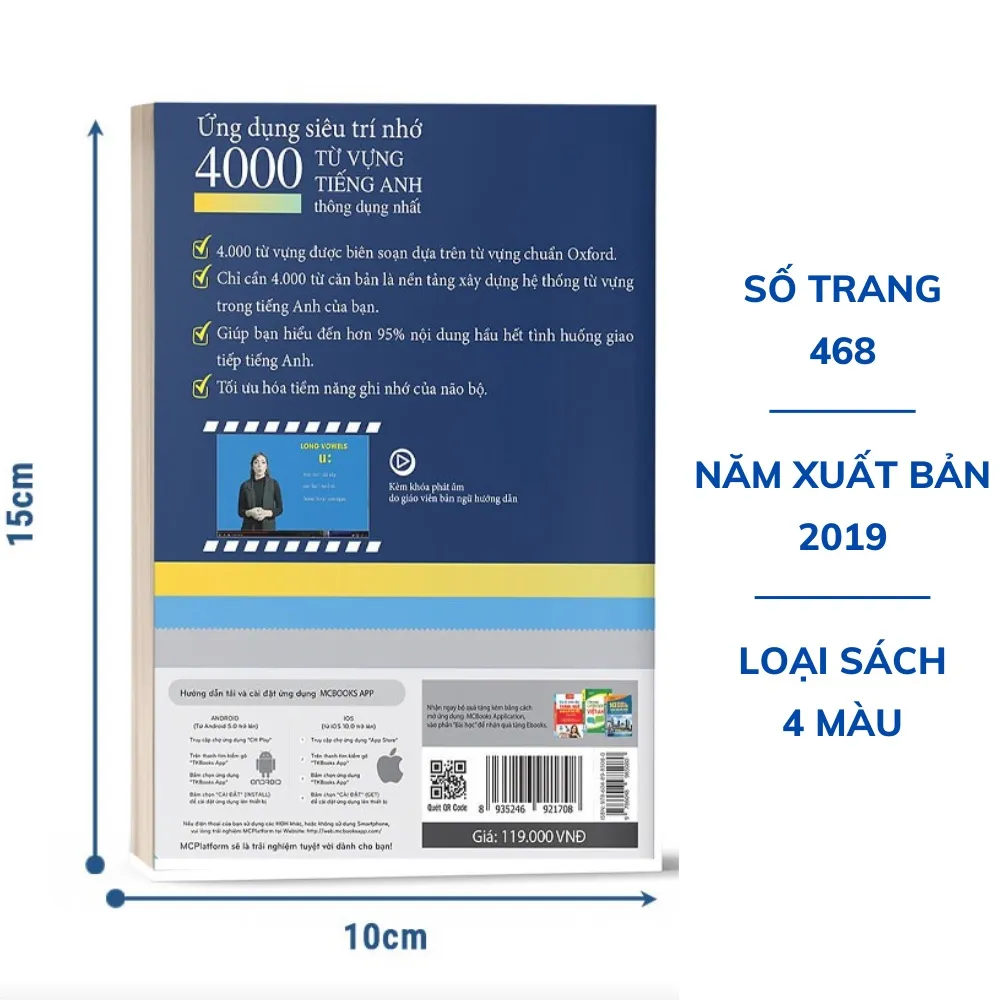 Ảnh Sách - Ứng Dụng Siêu Trí Nhớ 4000 Từ Vựng Tiếng Anh Thông Dụng Nhất Dành Cho Người Học Cơ Bản - Học Kèm App Online 3