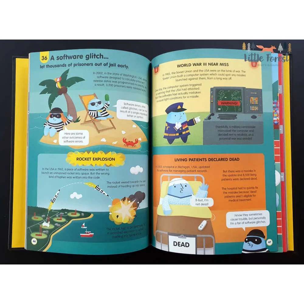 Ảnh Sách Usborne - 100 things to know about numbers, computers and coding - 100 điều lý thú về con số, máy tính và lập trình 2