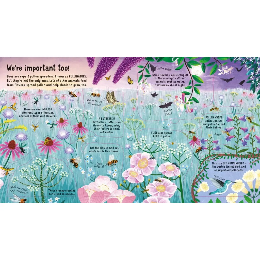 Ảnh Sách Usborne - Look Inside the World of Bees - lật mở tương tác tìm hiểu về loài ong 2