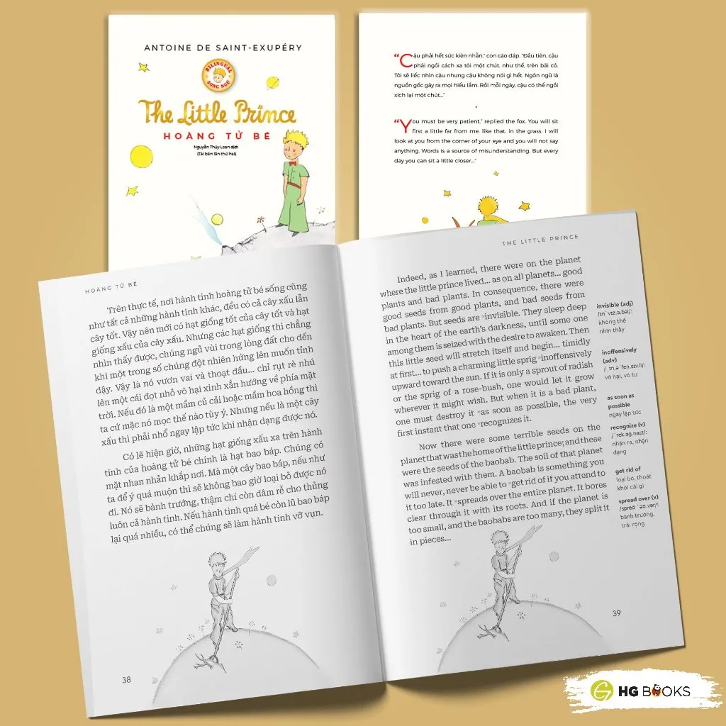 Ảnh Sách văn học kinh điển song ngữ - Sách văn học, tặng audio và note từ vựng song ngữ - HG Books 3