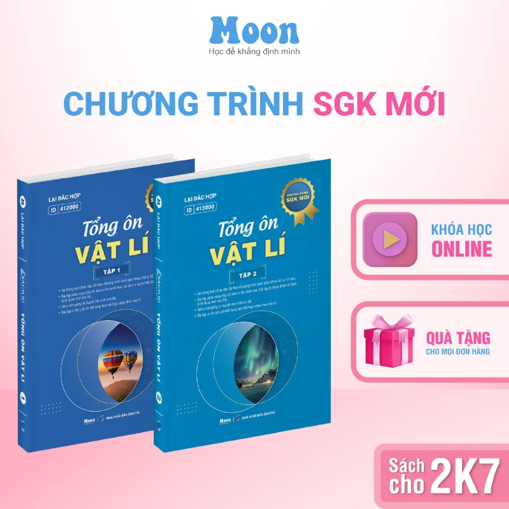Ảnh Sách Vật lý 12 chương trình sgk mới : tổng ôn vật lý ôn thi thpt quốc gia, dgnl sach ID 1