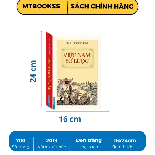 Ảnh Sách - Việt Nam Sử Lược (bìa mềm) 2