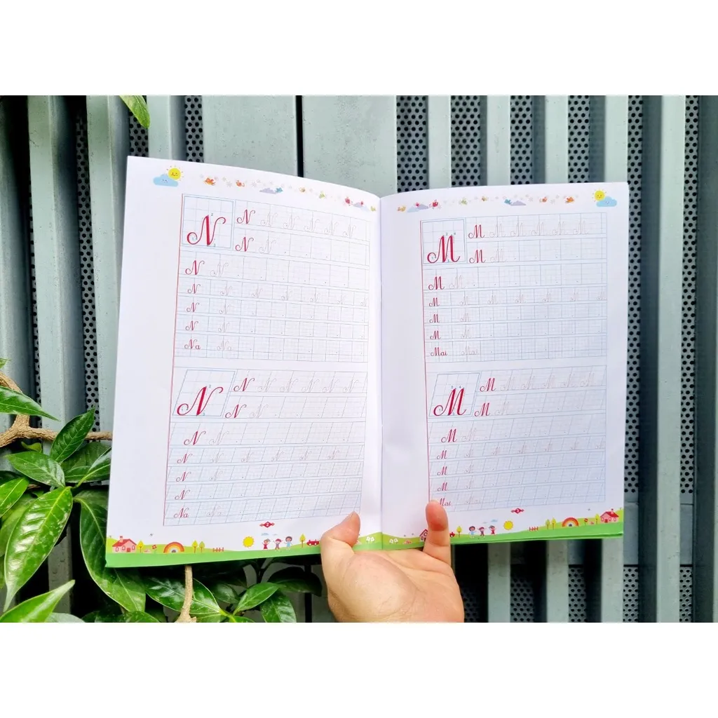 Ảnh Sách - Vở Luyện Viết Chữ Đẹp Chữ Hoa, Kiểu Đứng, Nghiêng (Bộ 3 Cuốn) 3