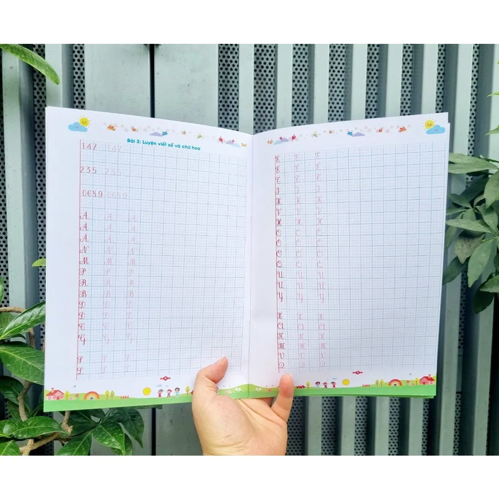 Ảnh Sách - Vở Luyện Viết Chữ Đẹp Chữ Hoa, Kiểu Đứng, Nghiêng (Bộ 3 Cuốn) 4
