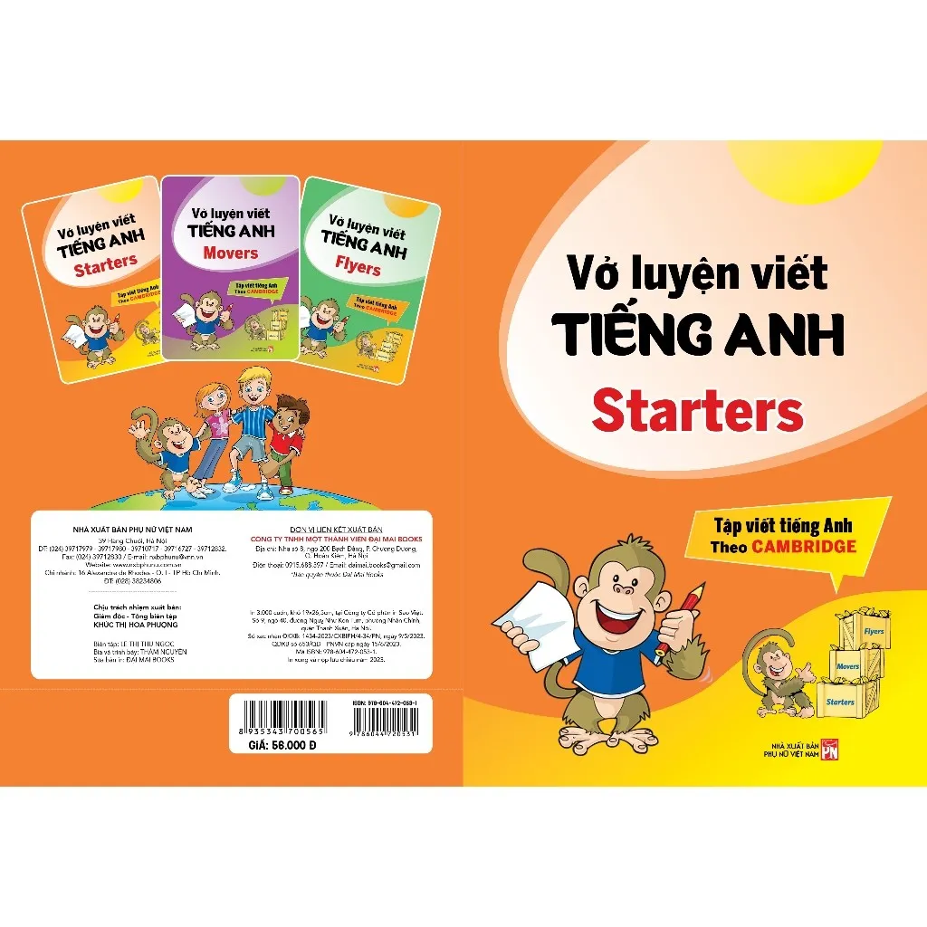 Ảnh Sách - Vở luyện viết tiếng anh : Starters, Movers, Flyers - Tập viết tiếng anh theo Cambridge 2