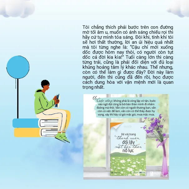 Ảnh Sách Xé Vài Trang Thanh Xuân, Đổi Lấy Một Bản Thân Nỗ Lực Phát triển bản thân Tác Giả Văn Cát Nhi Bizbooks 3