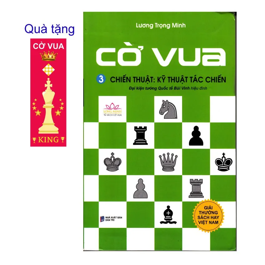 Ảnh Sách-Combo 2 cuốn CỜ VUA, VÁN CỜ HOÀN HẢO (Tập 2), CHIẾN THUẬT: KỸ THUẬT TÁC CHIẾN (tập 3), tặng bookmark và Sổ ghi chép 3
