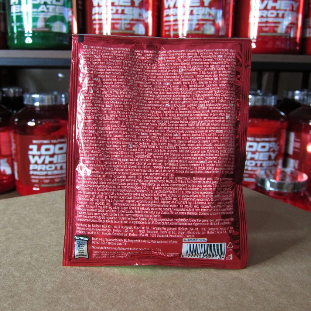 Ảnh Sample Whey Protein | Combo 5-10 gói 30g Scitec Nutrition Sample 100% Whey Protein Professional - Tăng Cơ Nhanh 3