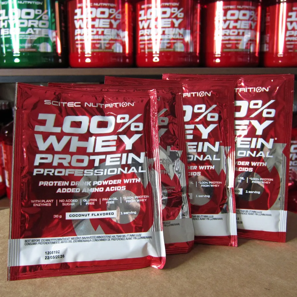 Ảnh Sample Whey Protein | Combo 5-10 gói 30g Scitec Nutrition Sample 100% Whey Protein Professional - Tăng Cơ Nhanh 4