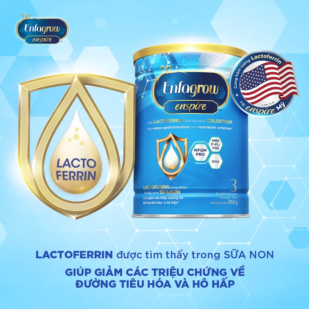 Ảnh Sản phẩm dinh dưỡng Enfagrow Enspire 3 - 850G dành cho trẻ từ 2-6 tuổi 3