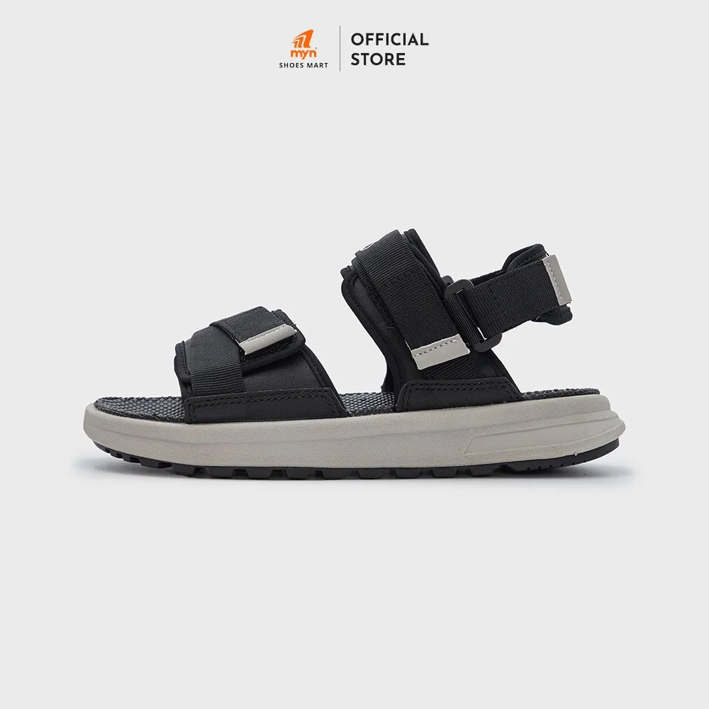 Ảnh Sandal 2 quai ZX 2822 Black Grey bản to có thể tháo quai hậu đế Phylong EVA 3.5cm cá tính 1