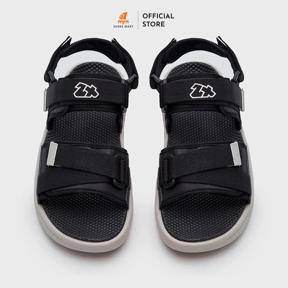 Ảnh Sandal 2 quai ZX 2822 Black Grey bản to có thể tháo quai hậu đế Phylong EVA 3.5cm cá tính 2