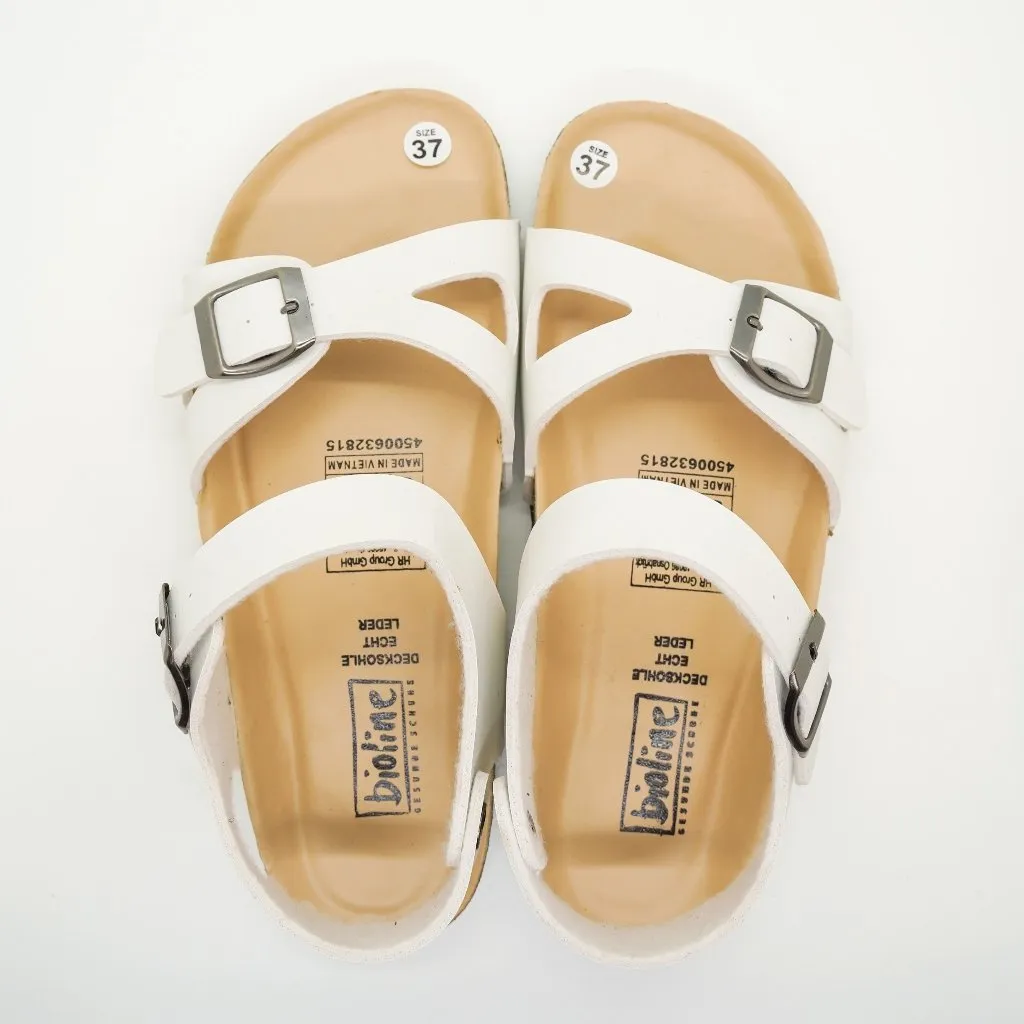 Ảnh Sandal Birken Đế Trấu BIOLINE Official Thiết Kế Unisex Quai Cách Điệu Có Khóa - PUK23 1