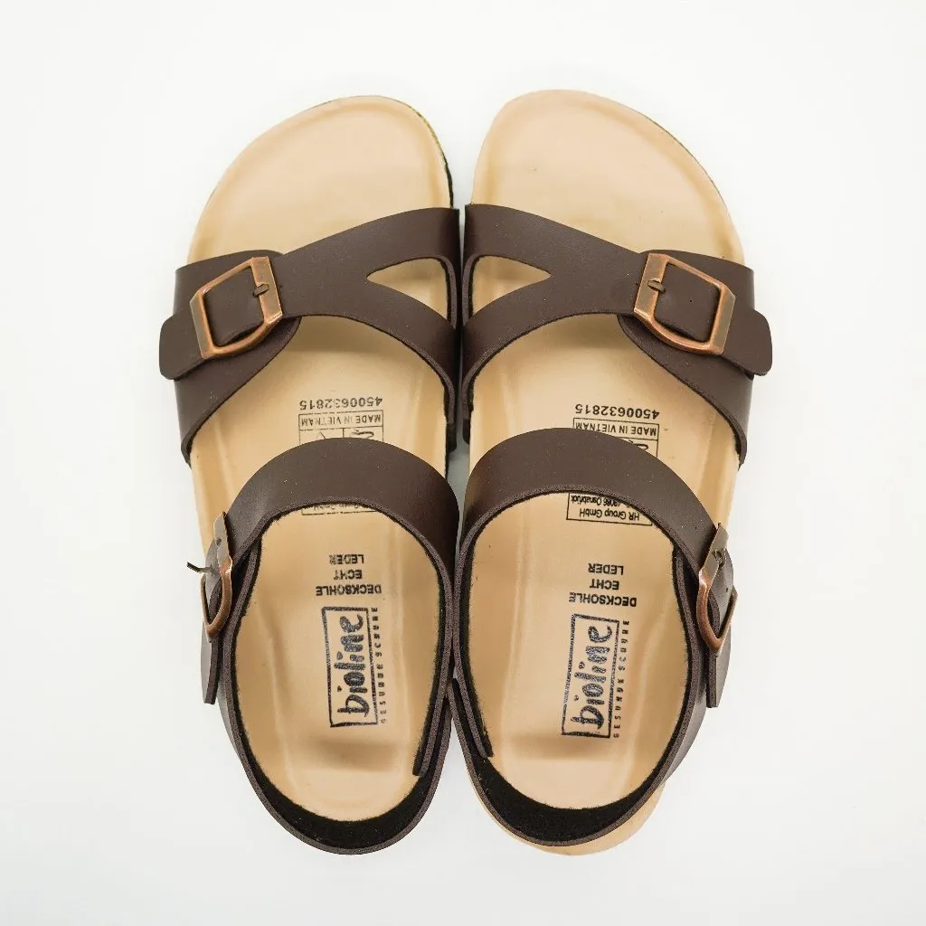 Ảnh Sandal Birken Đế Trấu BIOLINE Official Thiết Kế Unisex Quai Cách Điệu Có Khóa - PUK23 2