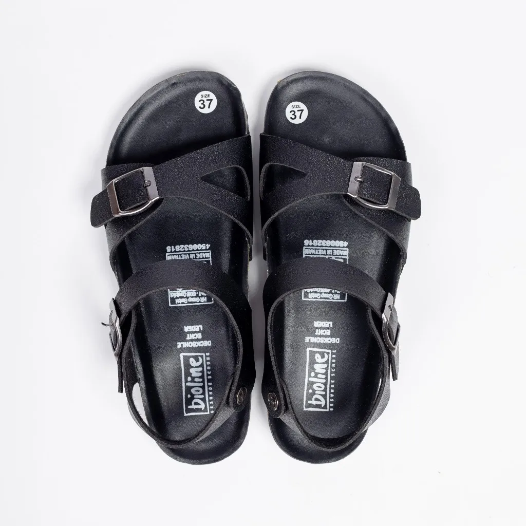 Ảnh Sandal Birken Đế Trấu BIOLINE Official Thiết Kế Unisex Quai Cách Điệu Có Khóa - PUK23 3