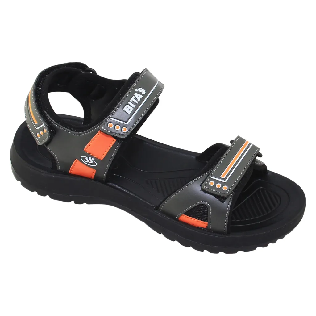 Ảnh Sandal đế bằng bé trai Bita's SEN.82 (Đen + Nâu Kaki + Xám) 1
