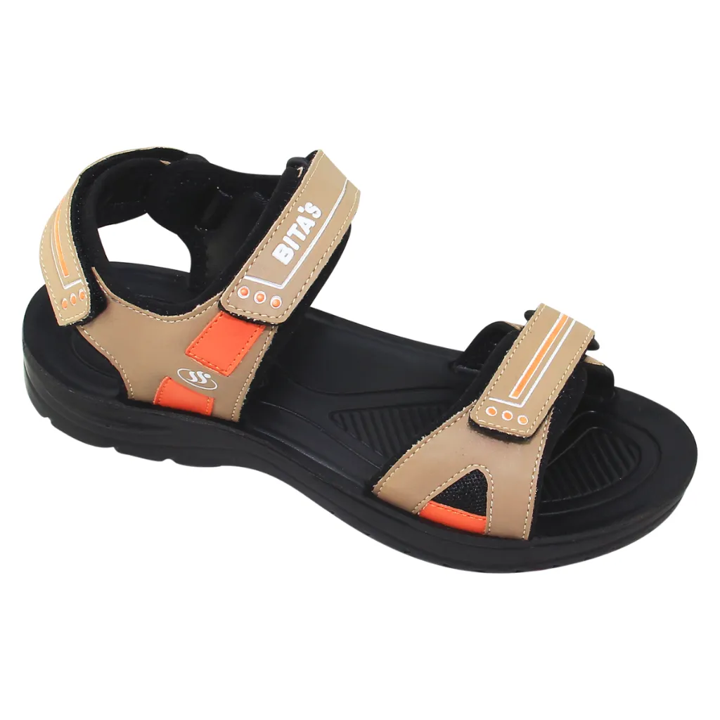 Ảnh Sandal đế bằng bé trai Bita's SEN.82 (Đen + Nâu Kaki + Xám) 2