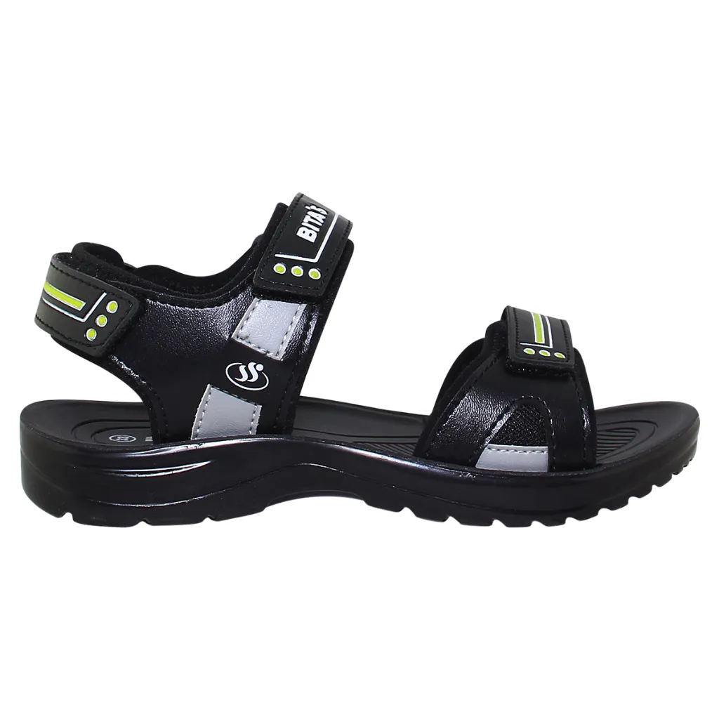 Ảnh Sandal đế bằng bé trai Bita's SEN.82 (Đen + Nâu Kaki + Xám) 3