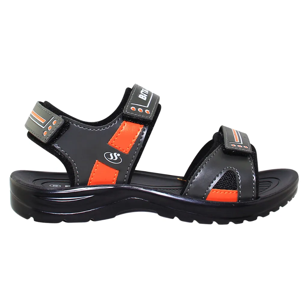 Ảnh Sandal đế bằng bé trai Bita's SEN.82 (Đen + Nâu Kaki + Xám) 4