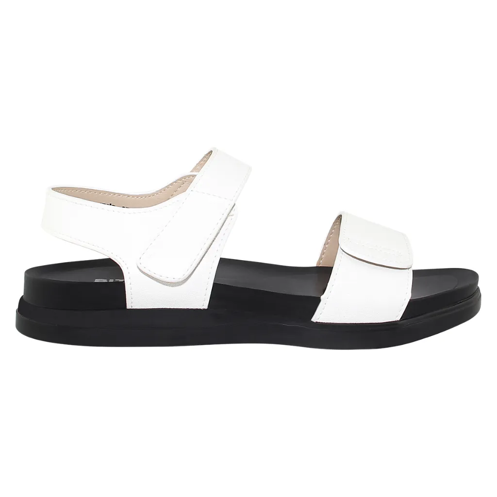 Ảnh Sandal đế bằng nữ Bita's SHANA.01 (Đen + Trắng + Vàng bò + Vàng) 4