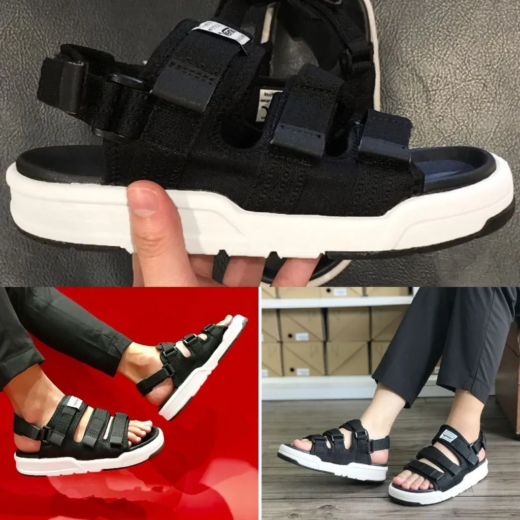 Ảnh Sandal nam nữ unisex Vento 3 quai ngang NV1001B2 có big size 44 45 | Vento  Capella NV1001 SD1001 3
