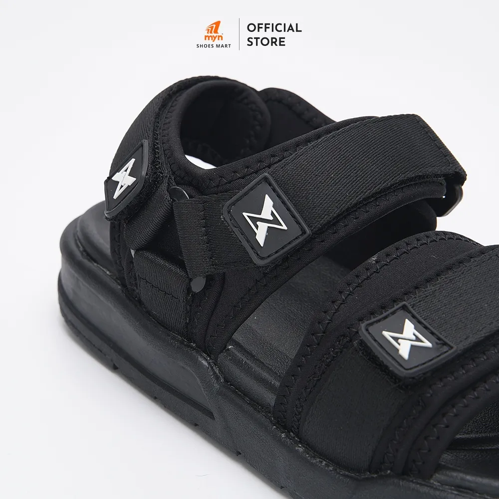 Ảnh Sandal nam nữ ZX 2125 All Black 2 quai bản to có lót quai, đế 3,5cm Phylon 3 lớp chất liệu EVA cao cấp 4