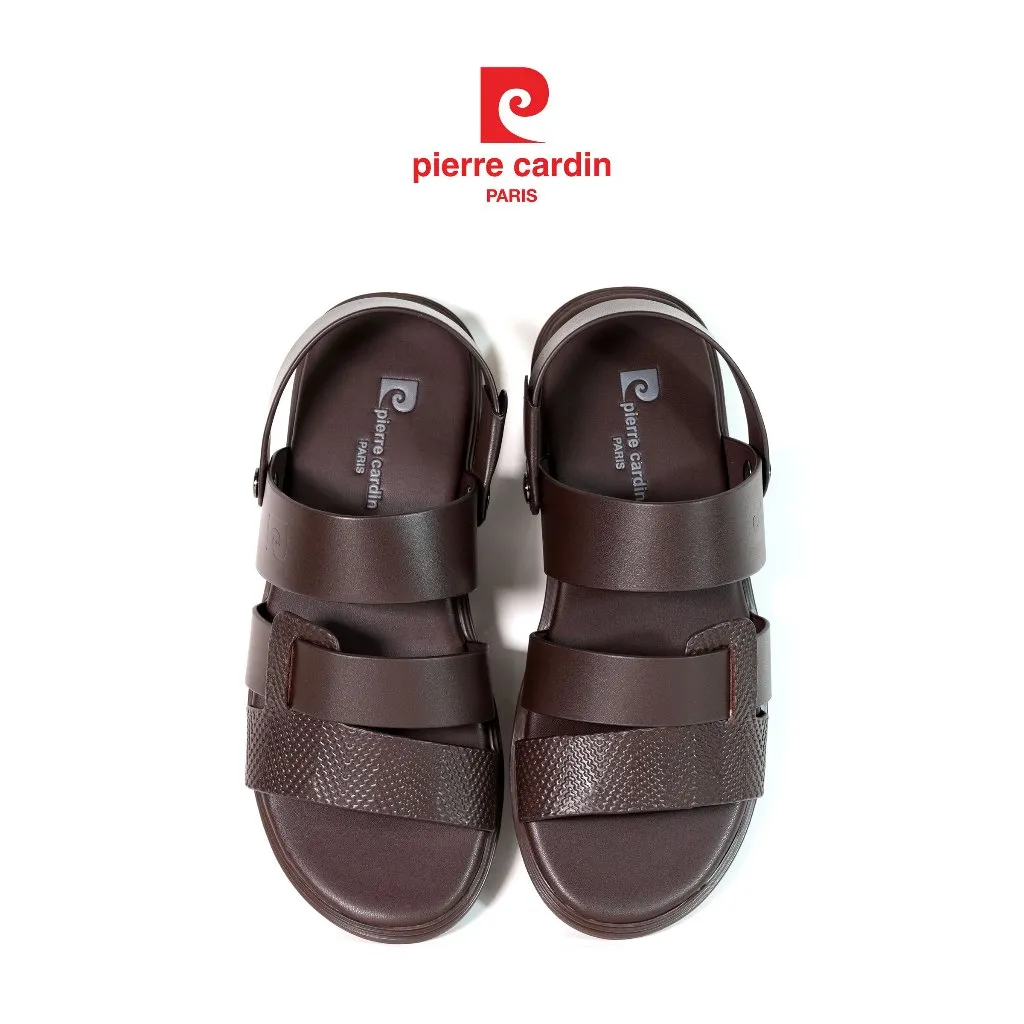 Ảnh Sandal nam Pierre Cardin chất liệu da bò thật, thiết kế quai ngang độc đáo, đế cao su nguyên khôi - 165 4