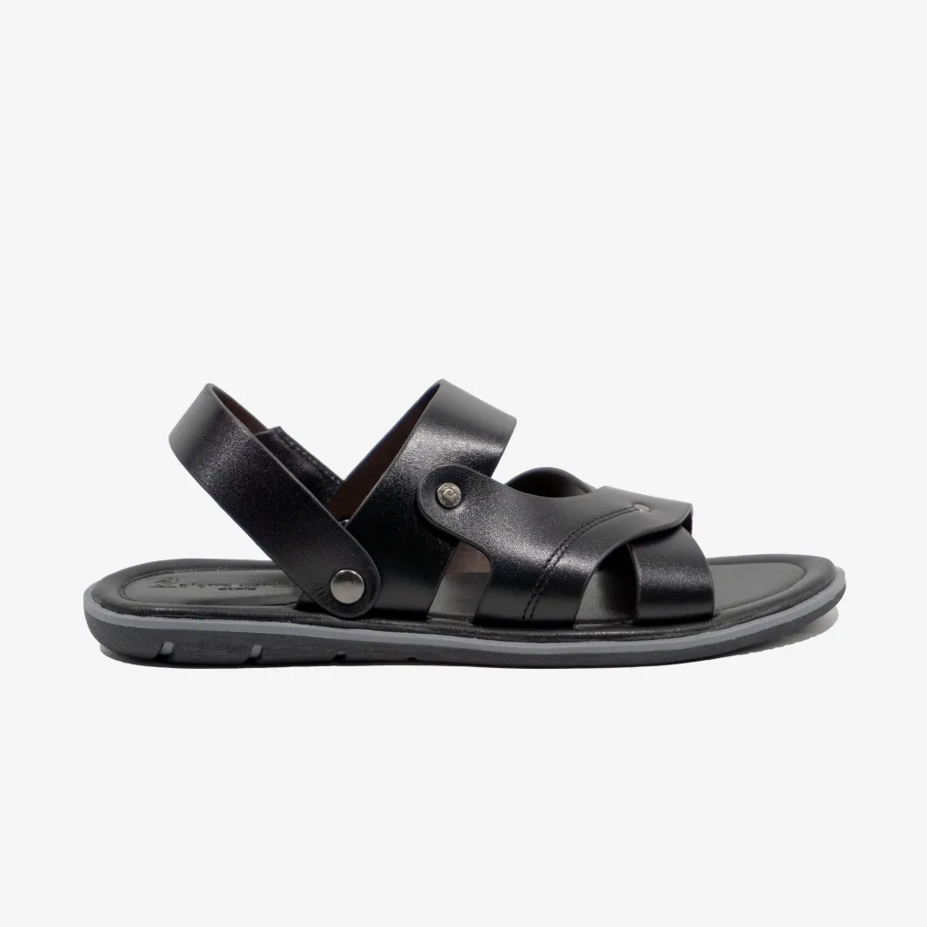 Ảnh Sandal nam Pierre Cardin Pháp da bò thật cao cấp, đế cao su, quai chéo thời trang 157 - hàng chính hãng 3