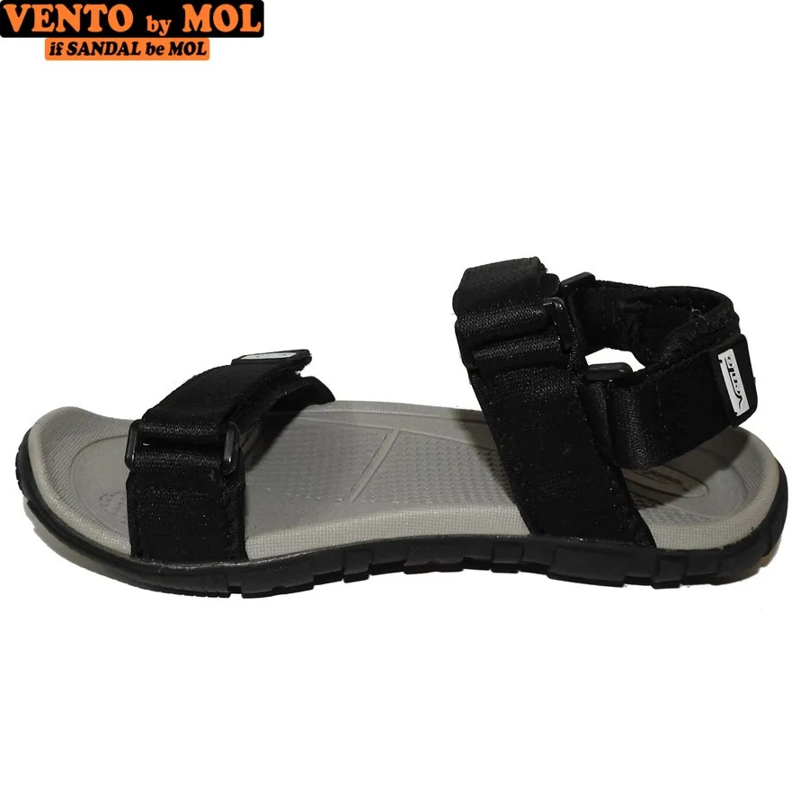 Ảnh Sandal nam Vento 2 quai ngang NV8302B màu đen có big size 44 45 | Vento  NV8302 SD8302 3