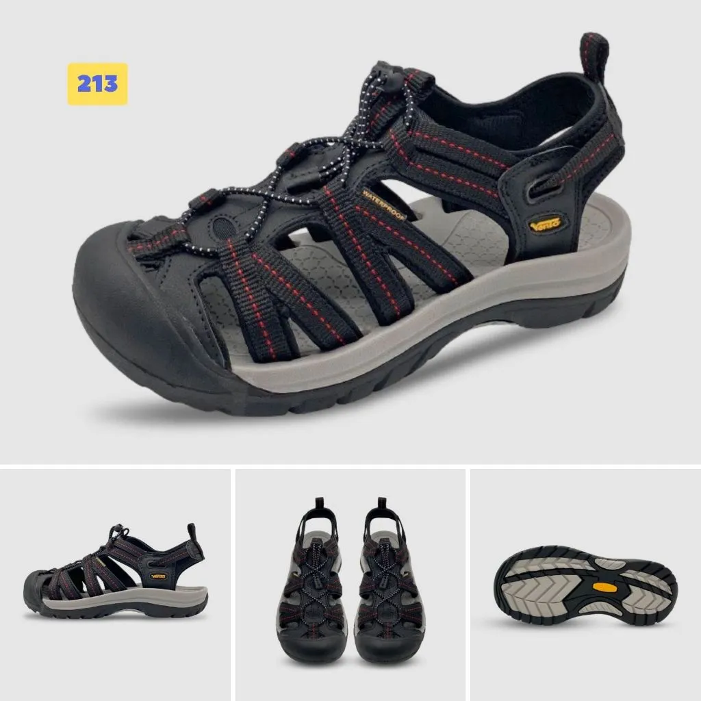 Ảnh Sandal nam Vento bít mũi SD08003Br có big size 44 | Vento  Optimus SD08003 2