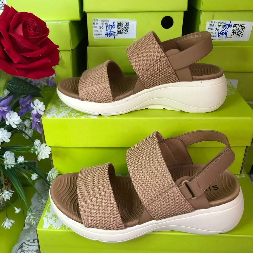 Ảnh Sandal Nữ Siketu Đế Bằng Cao 5 Cm Phong Cách Thể Thao Siêu Nhẹ Thoải Mái  Phù Hợp Đi Học Đi Làm Đi Chơi 2