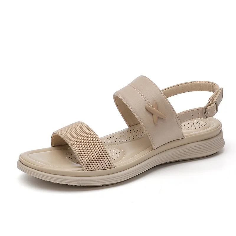 Ảnh Sandal Nữ SIKETU, Xăng Đan Đế Bằng Êm Nhẹ Sang Trọng Phù Hợp Đi Làm Đi Chơi Phong Cách Âu Mỹ (020) 4