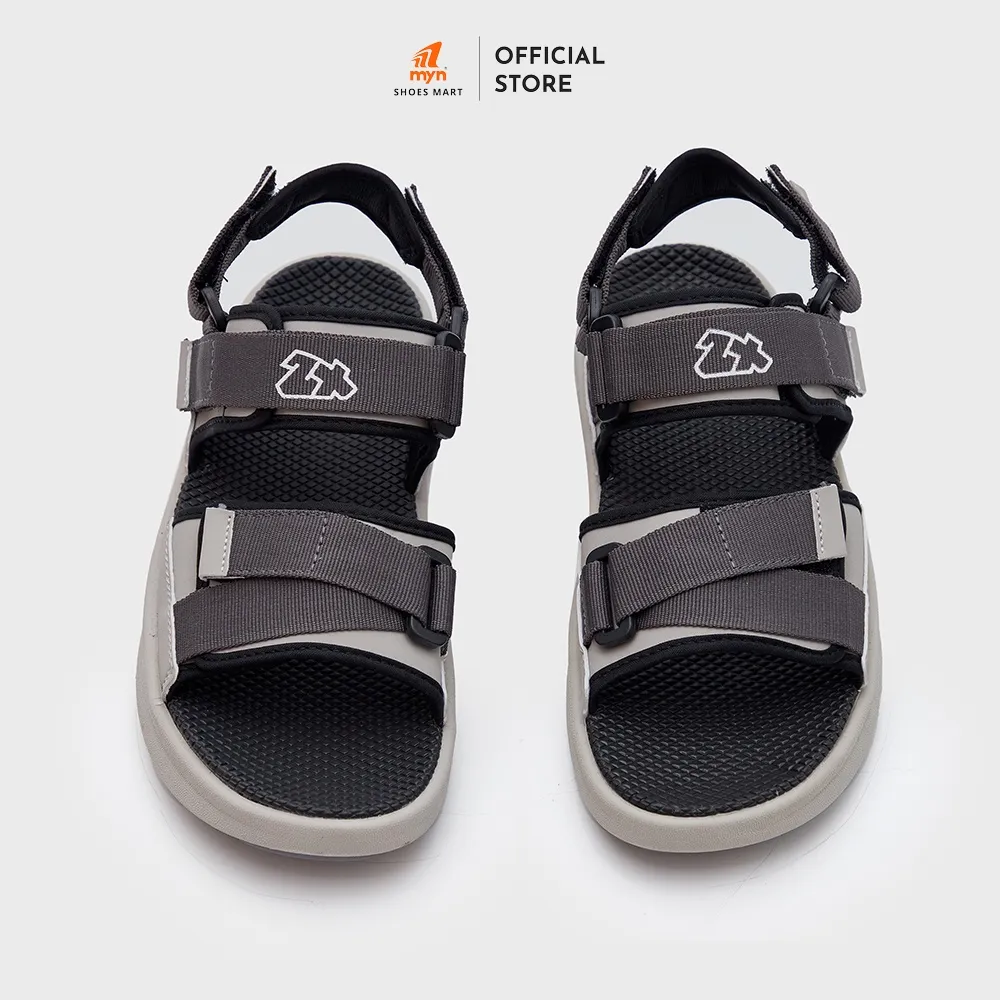 Ảnh Sandal Unisex ZX 2822 All Grey nam nữ đế EVA Phylon 2 quai bản to phối chéo có đệm chống trơn 2